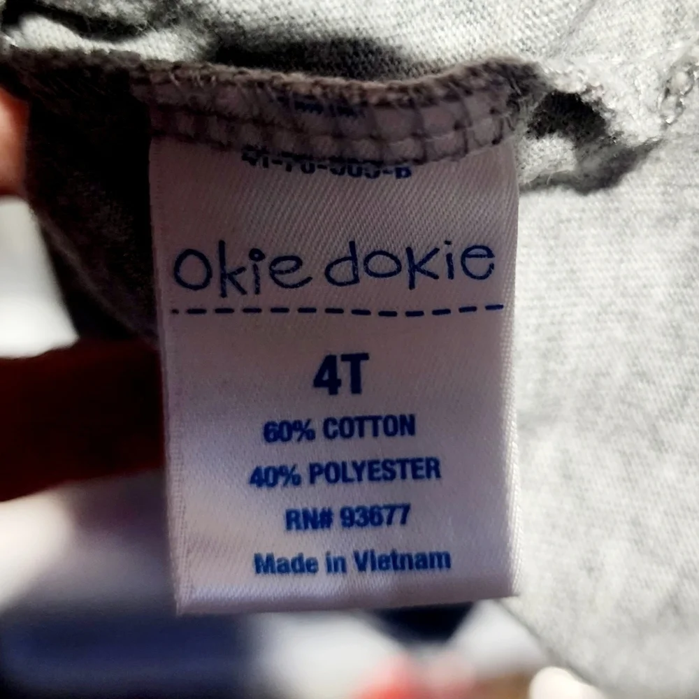 Okie Dokie Grey Graphic Long Sleeve 